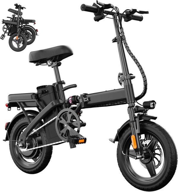Electric Bike for Adults and Teens with 500W/750W/1000W Peak Motor, 14"/20"/26" E Bike with 48V Removable Battery, Commuter Electric Bicycles for Mountain Road Sand Snow, 25-45 Miles PAS Range